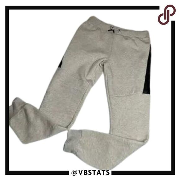 Tamnoon Men Small Heather Gray and Black Joggers - Picture 1 of 5